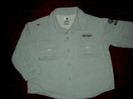 Světle modroučká košile - nádherná-manžestrová, c&a,80