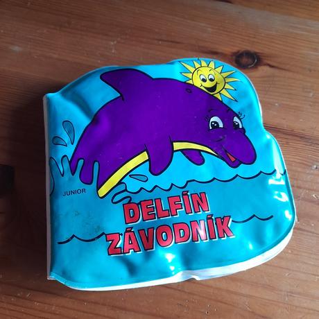 Gumová knížka delfín pro děti do vody, 