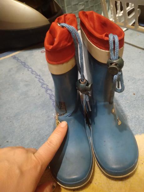 Klučičí gumáky policie vel. 24, vnit.stélka 15 cm, 24