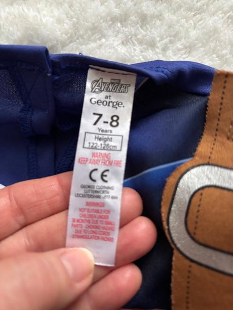 An3/ kostým capitan amerika - v.7/8 let, 