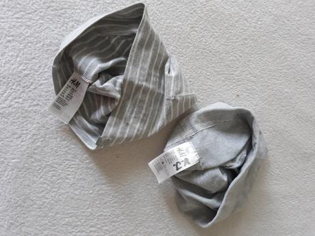 Žerzejové čepice 2ks, h&m,86