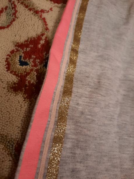 Legíny s třpytivým proužkem, h&m,134