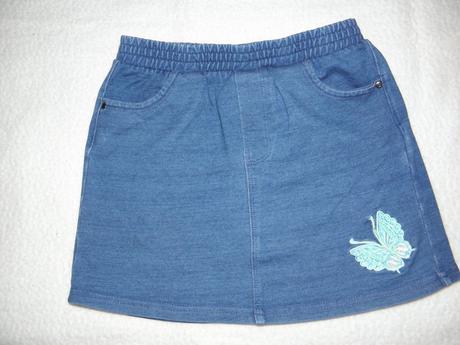 Sukýnka imitace rifloviny zn. kuniboo vel.110/116, kuniboo,110