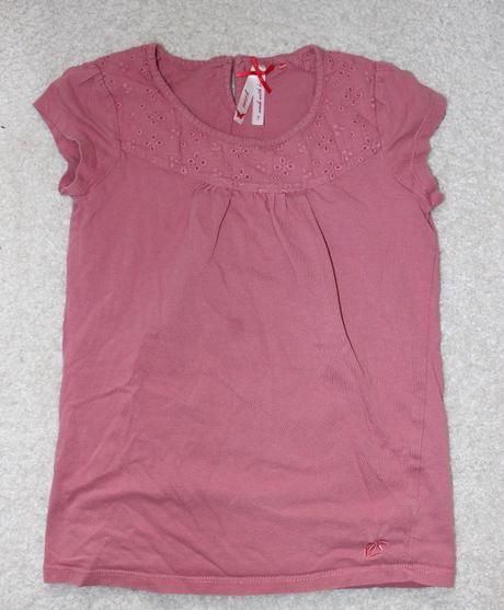 Op757. tričko s vyšívanou krajkou 7 let, next,122