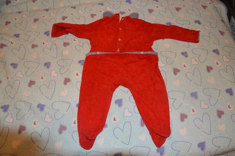 Teplý froté overal se zajíčkem 74/80, kids,80