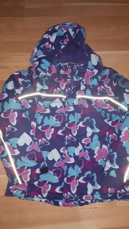 Zimní bunda s motýlka reflexní nepromokava 140 lin, lindex,140