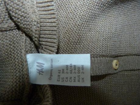 Hm svetřík vel.62, top stav, bavlna, d 29cm, š27cm, h&m,62