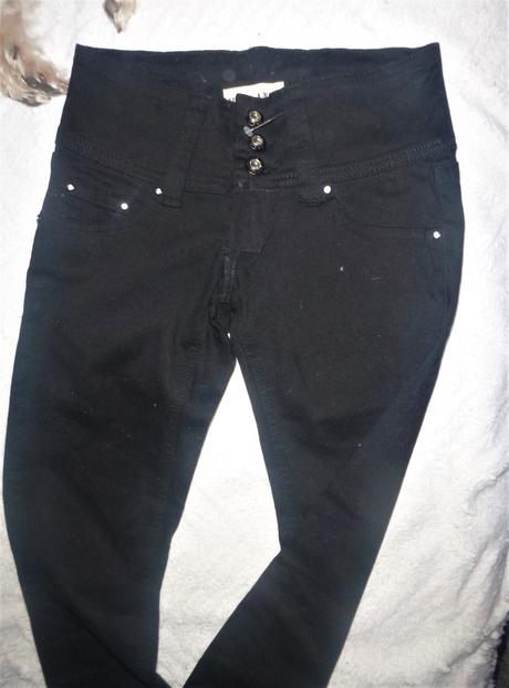 Džíny s vyšším pasem - vel.xs-s, s