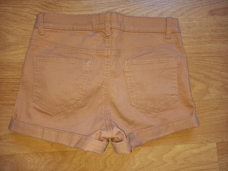 Béžové elastické kraťasy, h&m,152