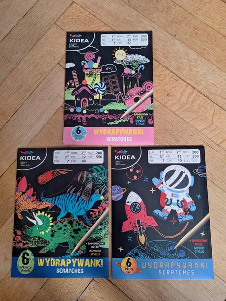 Kreativní tvoření škrábací obrázky, 