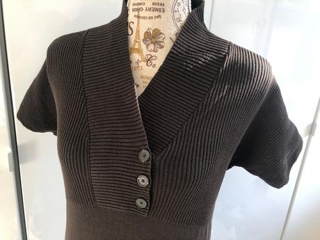 Upletove saty hnede 34, 34