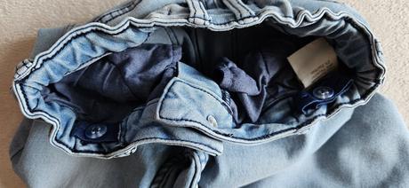 Dívčí džínové kraťasy pod kolena, vel.140, denim, denim,140