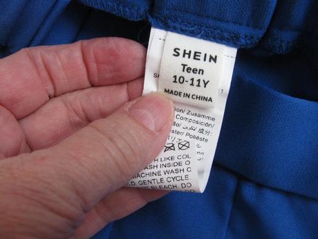 Dívčí modrá skládaná sukně, 146