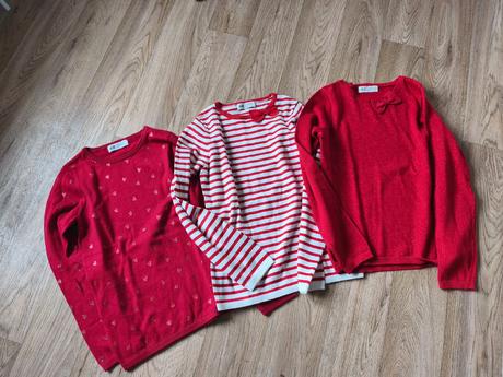 3krát třpytivý svetr s mašlí h&m 134/140, h&m,134 / 140