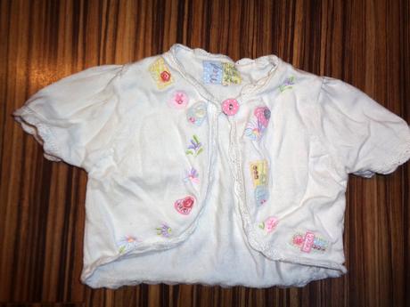 Luxusní bílé vyšívané bolerko s krajkou od nextu, next,98