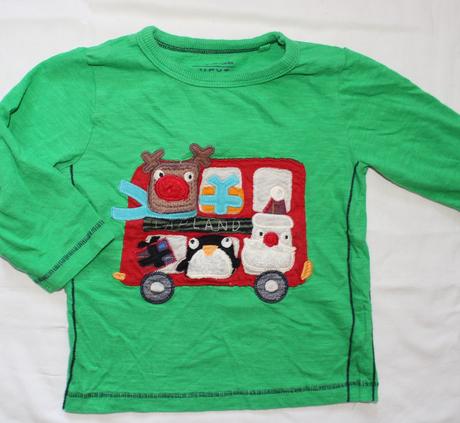 Au4. tričko s autobusem a zvířátky 9-12 měs., next,80