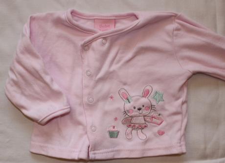 Ad63. bavlněný kabátek se zajíčkem 3-6 měs., 68