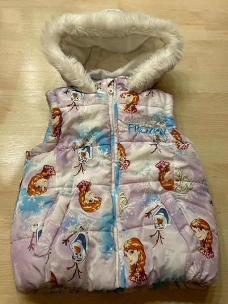 Zateplená vesta frozen, disney,116