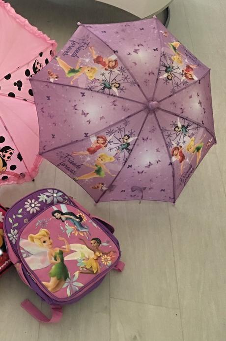 Dívčí baťůžek a deštník disney - zvonilka, disney