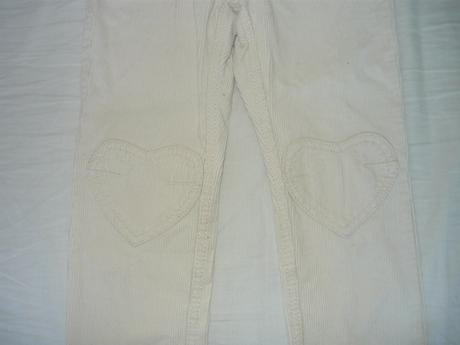 Manžestráčky se srdíčky, h&m,116