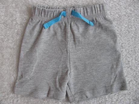 Světle šedé bavlněné šortky -v.0-3 měs., george,62