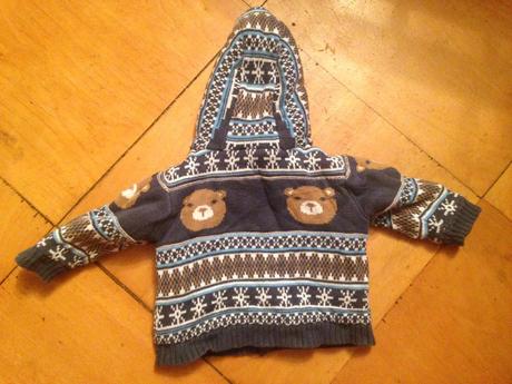 Klučičí svetr vzor, medvídci vel. 62 - 68, tu,62