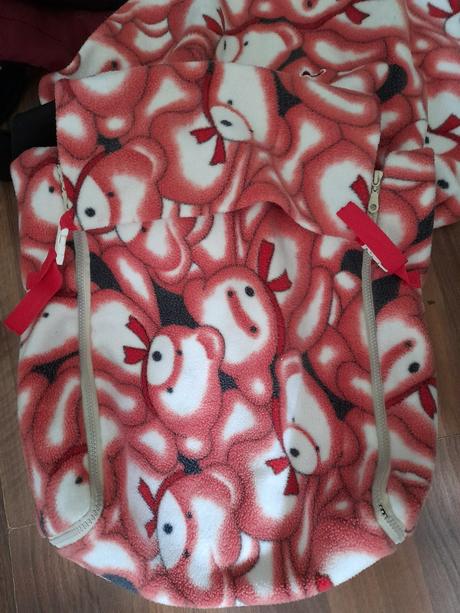 Fusak červený medvídkový s vadou, 