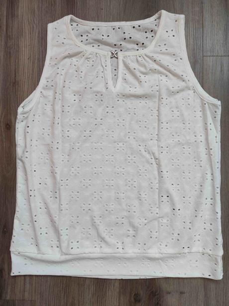 Dámské triko/top bez rukávů vel. l bílé, l