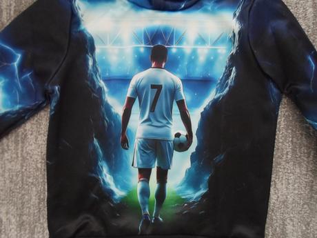 Modrá mikina s kapucí ronaldo, 104