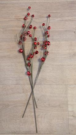 Ch36 vánoční dekorace s rolničkami - 3 kusy,