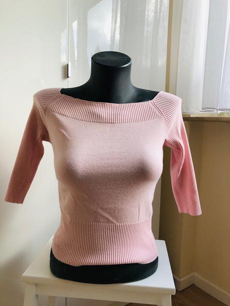 Ruzovy mango krátký svetrik s, mango,s