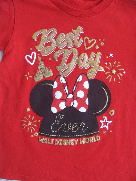 Krásné bavlněné tričko s minnie, zlatý nápis, disney,98
