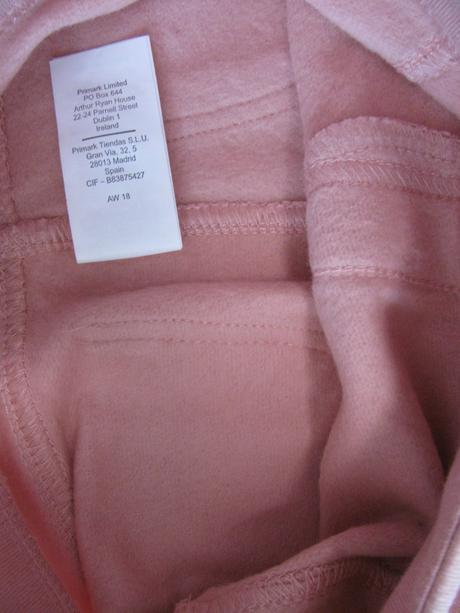 Elastické růžové přiléhavé tregíny, primark,98