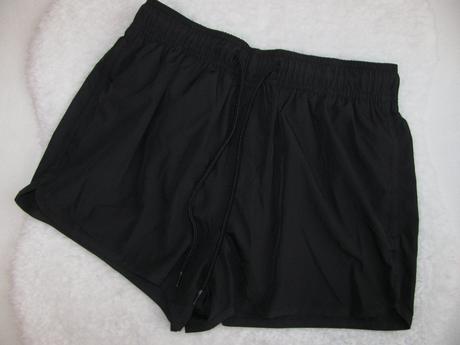 Letní sportovní běžecké černé šortky h&m, h&m,s