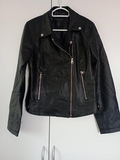 Koženková bunda biker, sinsay,40