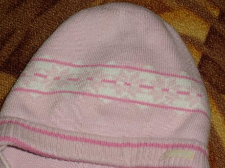 Růžová čepice na zimu, c&a,86