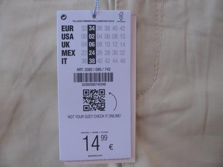 Luxusní elastické béžové kraťasy bershka, bershka,34