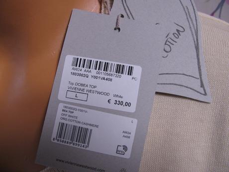 Dámská kašmírová halenka vivienne westwood, l