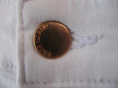 Krásné bílé, strečové kraťasy, river island,34