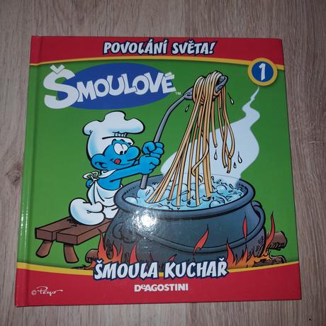 Dětská kniha šmoulové - šmoula kuchař, 