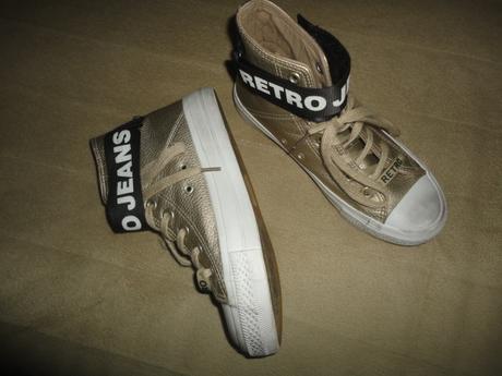 Zlaté kecky retro jeans, vel. uk3,5/eu36, 36