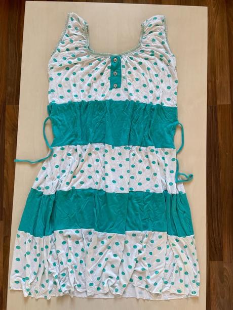 Letní šaty s puntíky, vel m/l, mundo mix, m