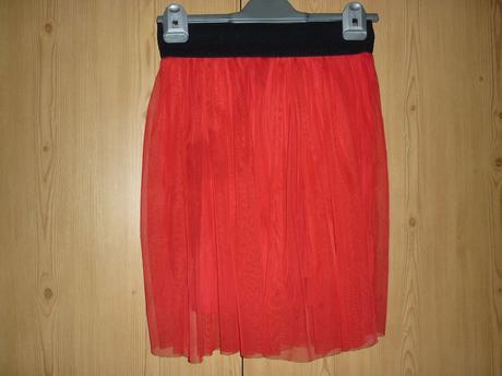 Červená tutu sukně made in italy, s