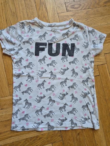 2x tričko se zebrou, sinsay,116