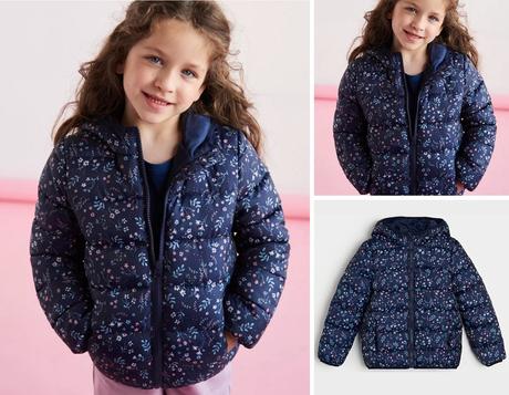 Kytičkovaná bunda přechodová dívčí vel. 116, sinsay,116