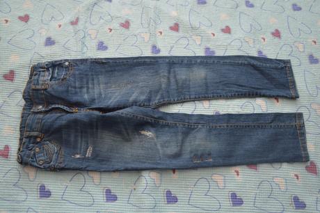 128 134 elastické džíny rifle s třpytkami, dopodopo,128