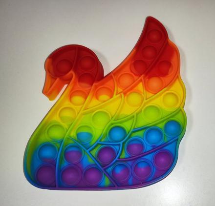 Pop it - duhová labuť, 