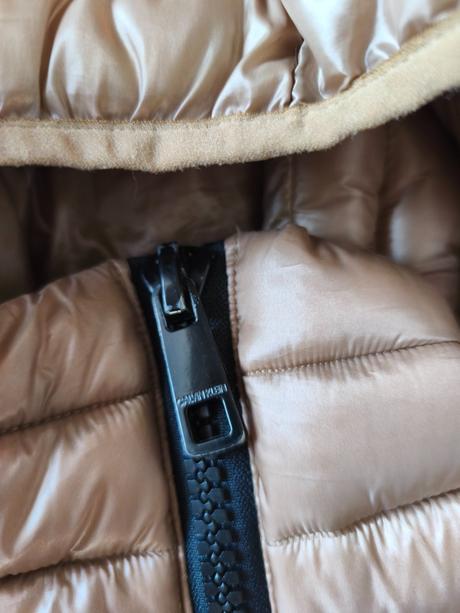 Bronzová béžová bunda calvin klein, calvin klein,s