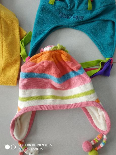 Flaušové čepice vel.4-7 let, 104