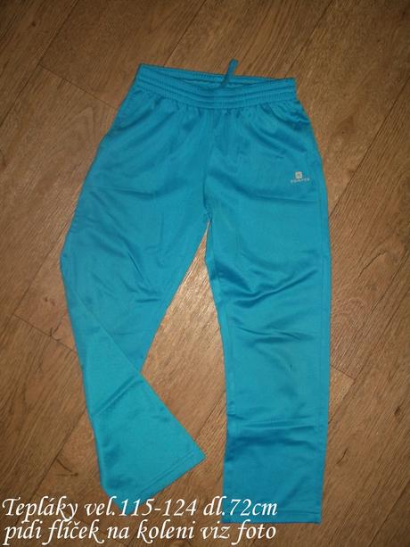 Tepláky vel.115/124, decathlon,116
